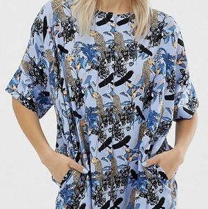 Asos Monki Tiger Print Dress